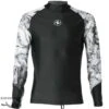 Top Lycra Rashguard NOIR/BLANC Homme Manches Longues - Aqualung -Magasin De Matériel De Plongée De Qualité aqualung top lycra rash guard homme manches longues pas cher sub odyssee lyon