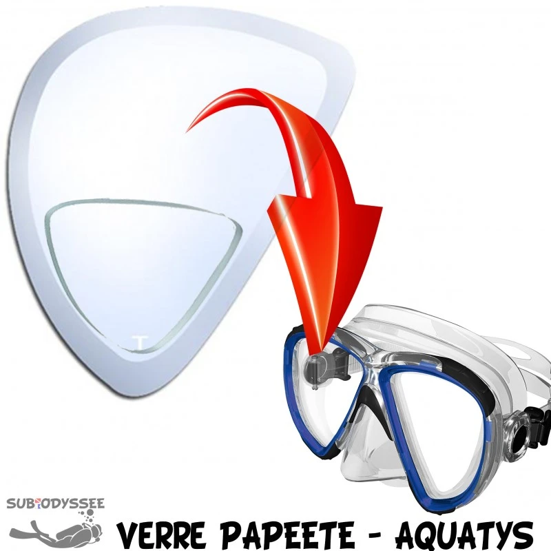 Verre Correcteur masque PAPEETE Positif (+1.75 à +2.75) - Aquatys Verre Correcteur Masque PAPEETE Positif (+1.75 à +2.75) - Aquatys -Magasin De Matériel De Plongée De Qualité aquatys verre correcteur masque plongee papeete positif loupe pas cher sub odyssee lyon