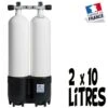 Bi-Bouteille De Plongée 2 X 10 Litres 230 Bars (Ø171mm) - Roth 2 Bi-Bouteille De Plongée 2 X 10 Litres 230 Bars (Ø171mm) - Roth -Magasin De Matériel De Plongée De Qualité bi bloc bouteille 2x10 litres 230 bars isolation roth pas cher sub odyssee