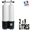 Bi-Bouteille De Plongée 2x9 Litres 230 Bars (Ø 171mm) - ROTH