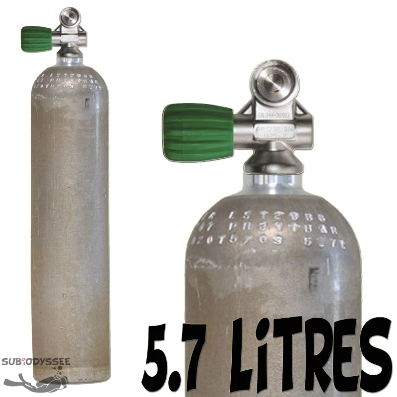 Bouteille 5.7 Litres 230 Bars Aluminium S40 Nitrox Bouteille 5.7 Litres 230 Bars Aluminium S40 Nitrox -Magasin De Matériel De Plongée De Qualité bouteille 57 litres 230 bars aluminium s40