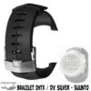 Bracelet Elastomere Pour D9tx & DX Silver - SUUNTO -Magasin De Matériel De Plongée De Qualité bracelet elastomere pour d9tx dx silver suunto