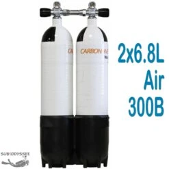 Bi Bouteille Carbone 6,8 Litres 300 Bars + Culot - CarbonDive