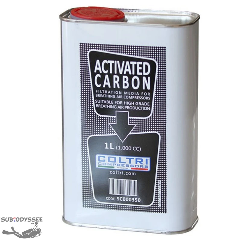 Charbon actif Bidon de 1 Litre - Coltri Charbon Actif Bidon De 1 Litre - Coltri -Magasin De Matériel De Plongée De Qualité charbon actif compresseur plongee coltri pas cher sub odyssee