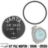 Kit PILE + Joint Pour Ordinateur DRAKE / NEWTON - Cressi 2 Kit PILE + Joint Pour Ordinateur DRAKE / NEWTON - Cressi -Magasin De Matériel De Plongée De Qualité cressi kit joint capot pile remplacement ordinateur drake newton pas cher sub odyssee lyon