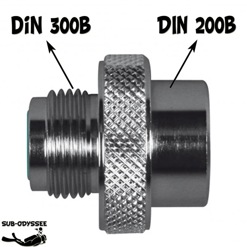 Adaptateur DIN 300 Mâle / DIN 200 Femelle - ESM Adaptateur DIN 300 Mâle / DIN 200 Femelle - ESM -Magasin De Matériel De Plongée De Qualité esm adaptateur din 200 bars din 300 bars pas cher sub odyssee