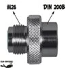 Adaptateur M26 Mâle / DIN 232 Bars Femelle (G 5/8") -Magasin De Matériel De Plongée De Qualité esm adaptateur male m26 femelle din200 pas sub odyssee