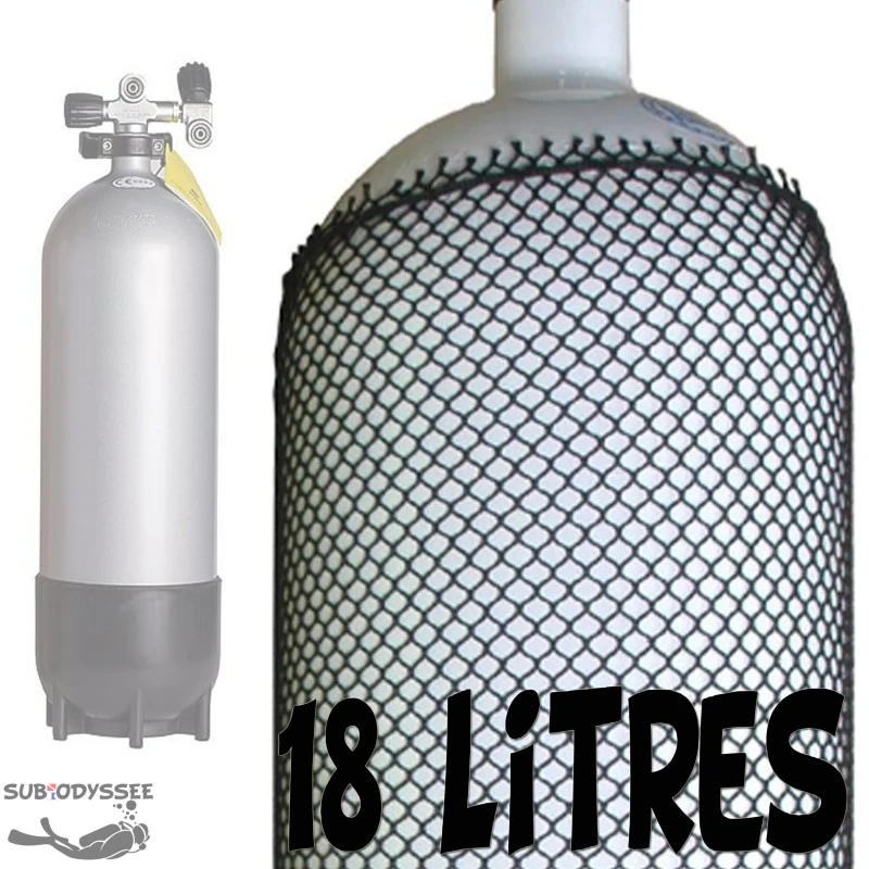 Filet Bouteille de Protection pour bloc 18 Litres Filet Bouteille De Protection Pour Bloc 18 Litres -Magasin De Matériel De Plongée De Qualité esm filet bloc protection bouteille 18 litres pas cher sub odyssee