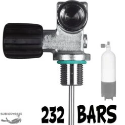 Robinet 1 Sortie 230 Bars Air M25x200