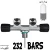 Robinet 2 Sorties Fixes En H G5/8 (DIN) 232B - M25 X 200 -Magasin De Matériel De Plongée De Qualité esm robinet 2 sorties fixes din 232 bars m25x200 pas cher sub odyssee lyon