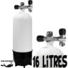 Bloc 16 Litres 2 Sorties Acier - Eurocylinder -Magasin De Matériel De Plongée De Qualité eurocylinder bloc acier plongee 16 litres 2 sorties sub odyssee lyon pas cher