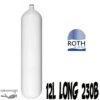 Fût Nu 12 Litres LONG 230 Bars Roth 1 Fût Nu 12 Litres LONG 230 Bars Roth -Magasin De Matériel De Plongée De Qualité fut nu 12 litres long 230 bars roth