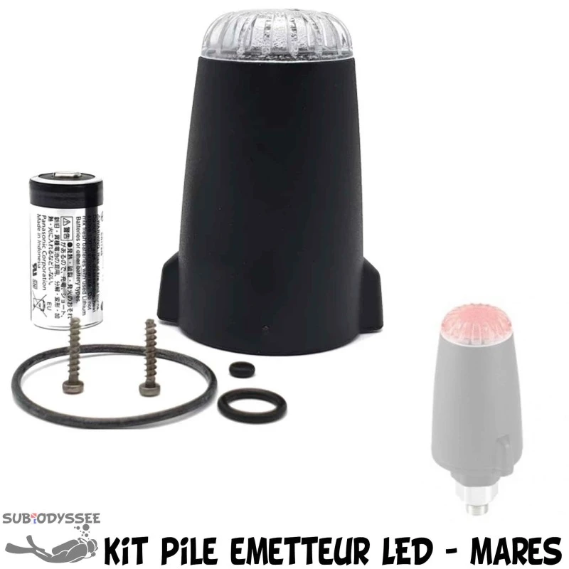 Kit Pile EMETTEUR LED (pour Genius - Quad Air - Smart Air) - Mares Kit Pile EMETTEUR LED (pour Genius - Quad Air - Smart Air) - Mares -Magasin De Matériel De Plongée De Qualité kit pile emetteur led pour genius quad air smart air mares
