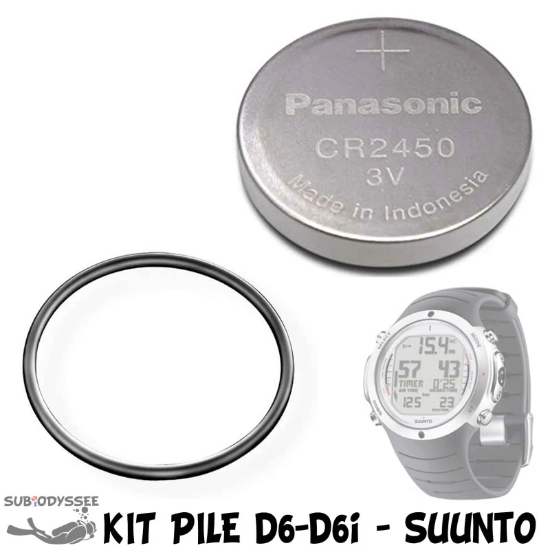 Kit Pile por ordinateurs D6 / D6i - Suunto Kit Pile Por Ordinateurs D6 / D6i - Suunto -Magasin De Matériel De Plongée De Qualité kit pile por ordinateurs d6 d6i pas cher sub odyssee lyon