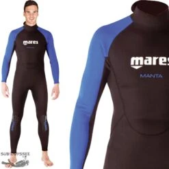 MANTA STEAMER 2.5mm Monopièce Homme - Mares -Magasin De Matériel De Plongée De Qualité mares combinaison plongee snorkeling apnee monopiece 3 mm steamer manta homme pas cher sub odyssee lyon 1