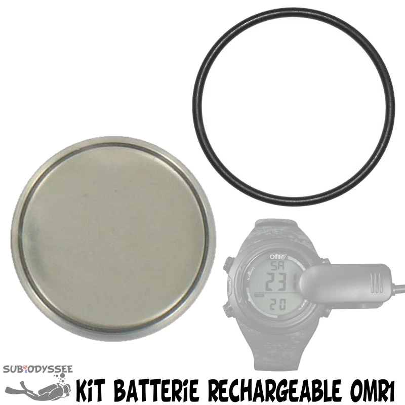 Kit Pile rechargeable + joint pour OMR1 - Omer Kit Pile Rechargeable + Joint Pour OMR1 - Omer -Magasin De Matériel De Plongée De Qualité omer kit pile rechange ordinateur apnee omr1 pas cher sub odyssee lyon