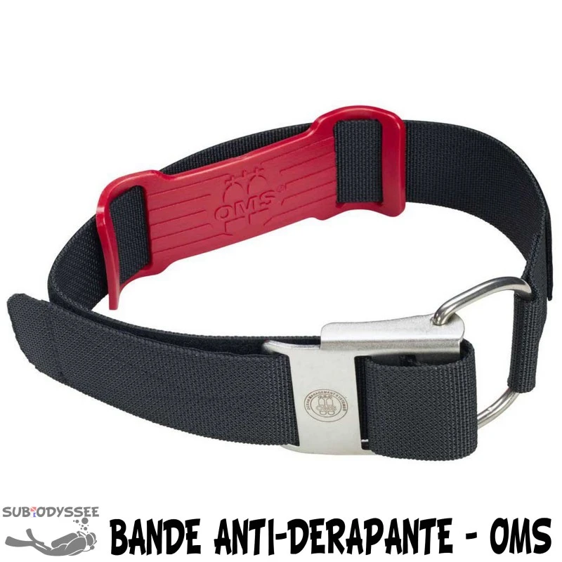 Bande anti-dérapante pour sangle de bloc - OMS Bande Anti-dérapante Pour Sangle De Bloc - OMS -Magasin De Matériel De Plongée De Qualité oms bande anti derapante pour sangle de bloc pas cher sub odyssee 1