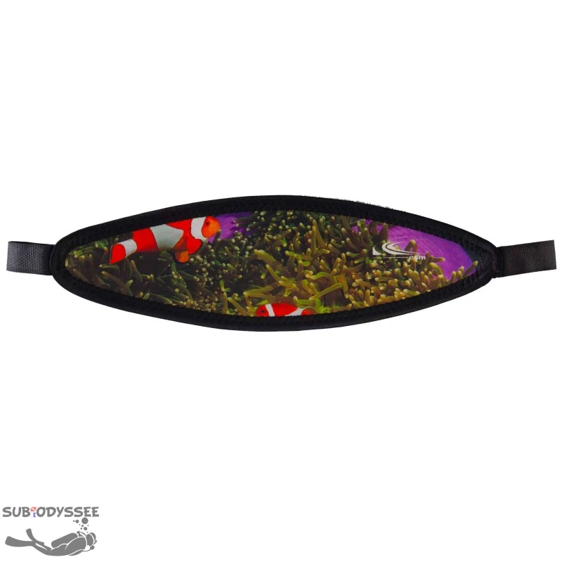 Protection NEOPRENE Sangle Velcro 2 CLOWN FISH pour masque - ESM Protection NEOPRENE Sangle Velcro 2 CLOWN FISH Pour Masque - ESM -Magasin De Matériel De Plongée De Qualité protection neoprene sangle velcro 2 clown fish pour masque esm