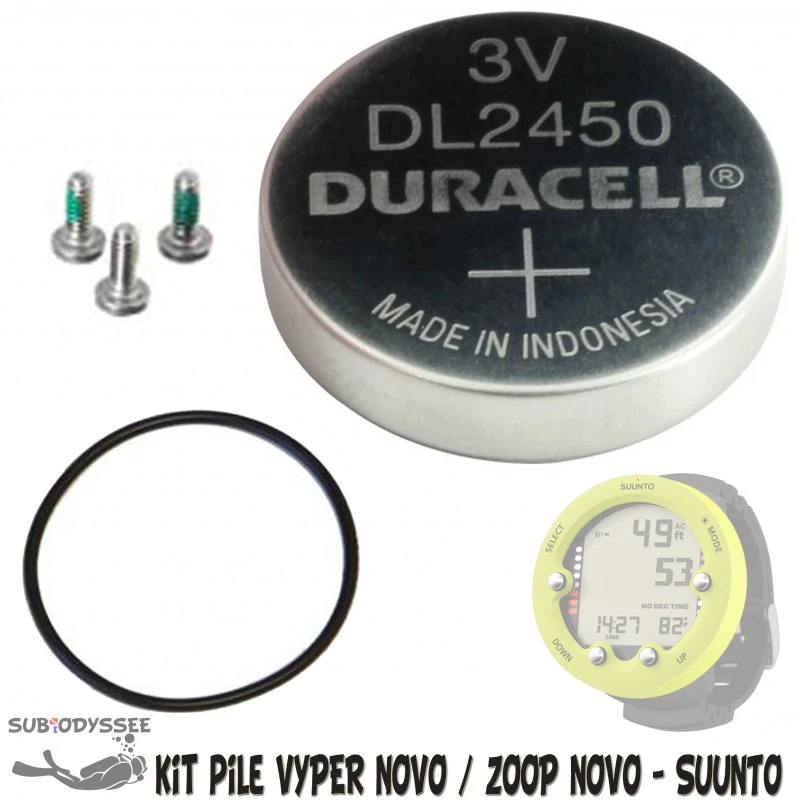 Kit Pile ZOOP NOVO / VYPER NOVO - Suunto Kit Pile ZOOP NOVO / VYPER NOVO - Suunto -Magasin De Matériel De Plongée De Qualité suunto kit pile zoop novo vyper novo pas cher sub odyssee lyon
