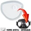 Verre Correcteur MYSTIC Négatif (-1.5 à -5.0) - Sporasub -Magasin De Matériel De Plongée De Qualité verre correcteur mystic negatif myopie sporasub pas cher palanquee sub odyssee lyon