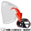 Verre Correcteur X-CONTACT 2 Négatif (-1.0 à -8.0) - Beuchat -Magasin De Matériel De Plongée De Qualité verre correcteur x contact 2 mini negatif beuchat palanquee sub odyssee pas cher lyon